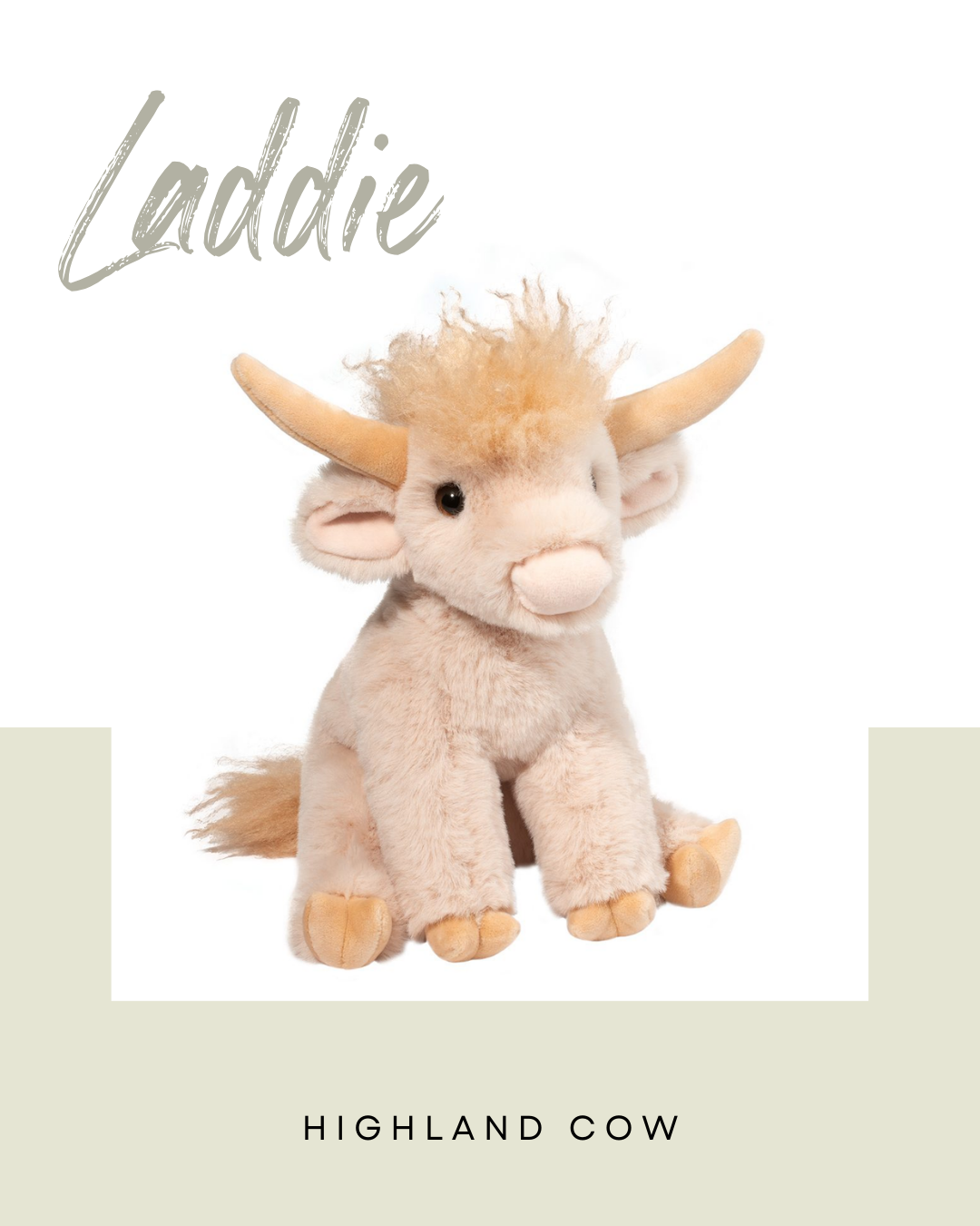 Laddie Cream Highland Cow