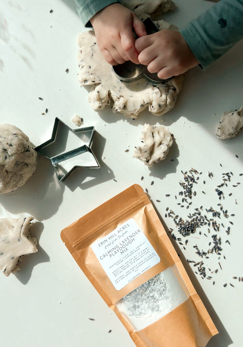 Calming Lavender Playdough Mix
