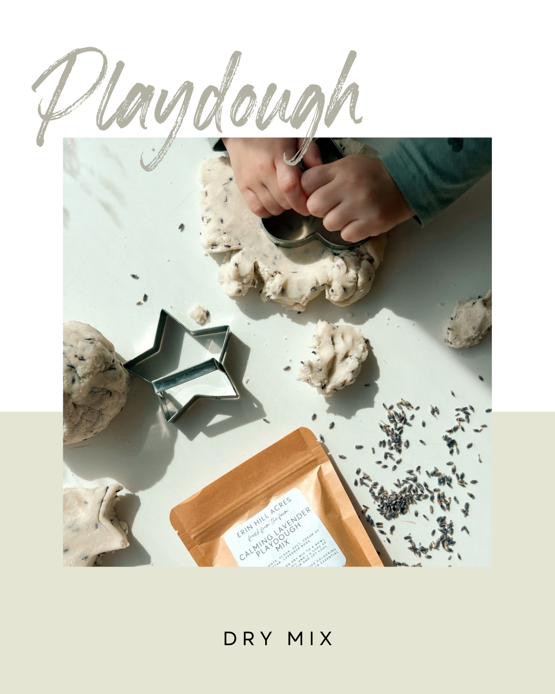 Calming Lavender Playdough Mix